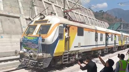 Train To Kashmir : Train trial again sangldan to reasi including world highest chenab railway bridge