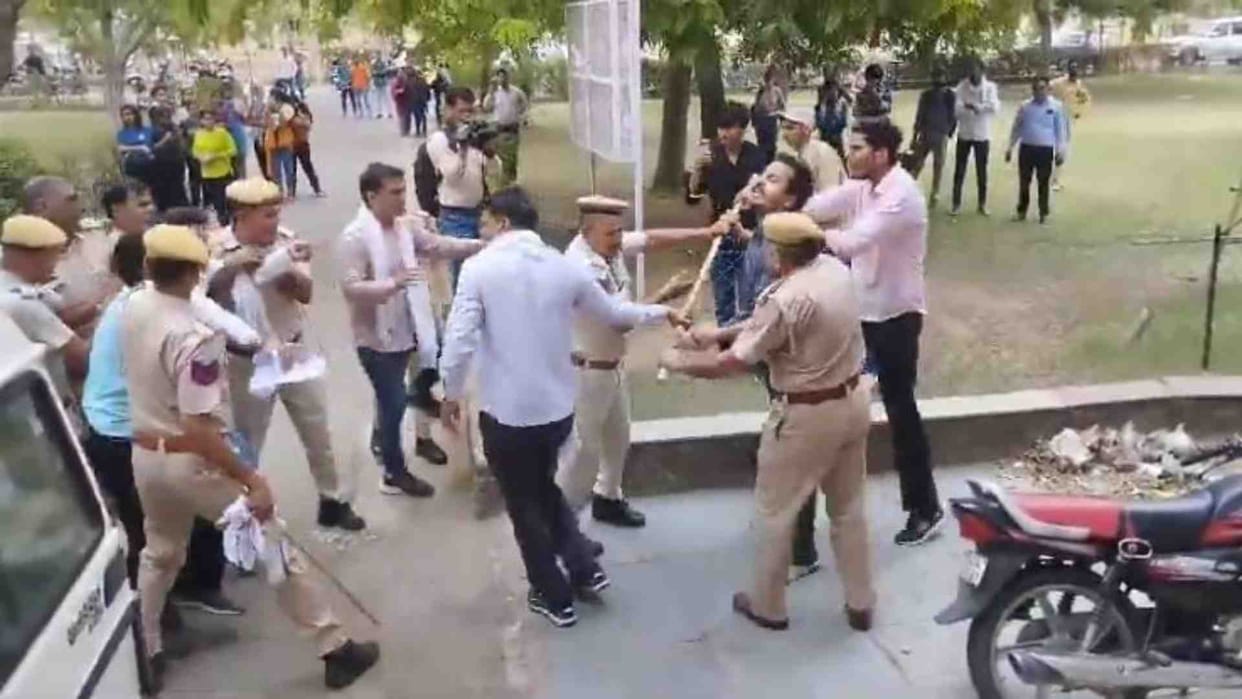 Jaipur News: Students who failed in the first semester created a ruckus in the university