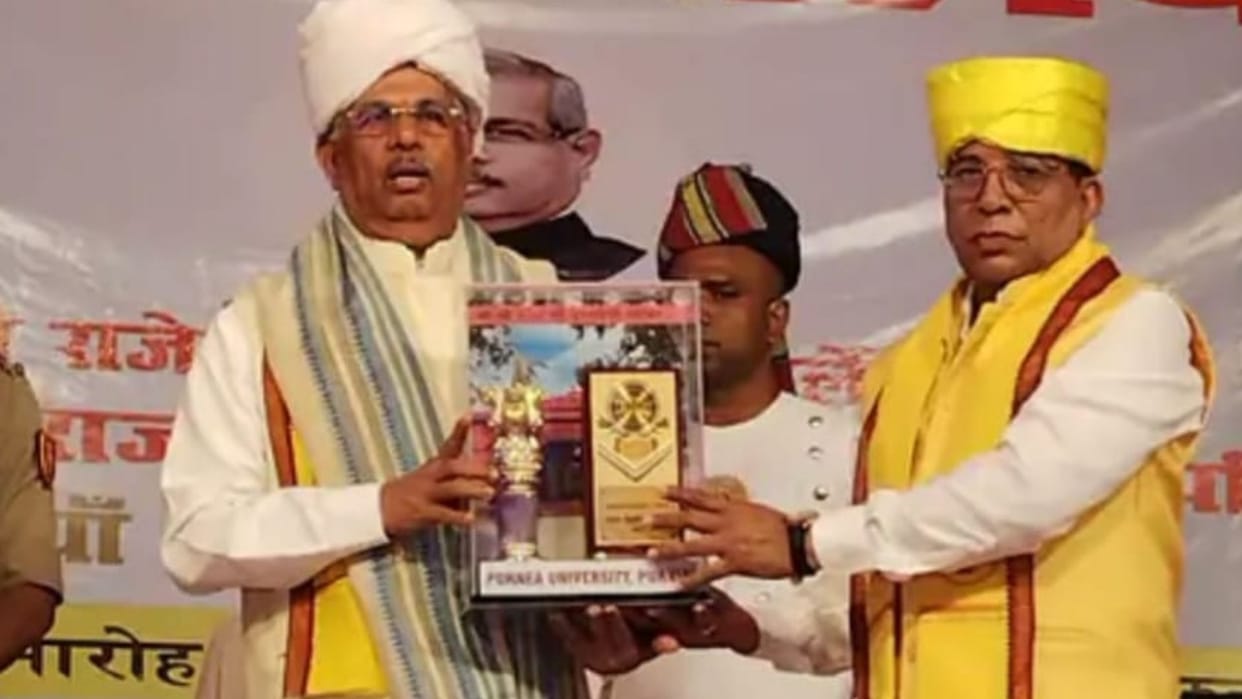 Governor Rajendra Arlekar arrived to attend the convocation ceremony of Purnea University