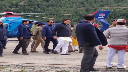 CM Pushkar Singh Dhami reached Gunji pithoragarh