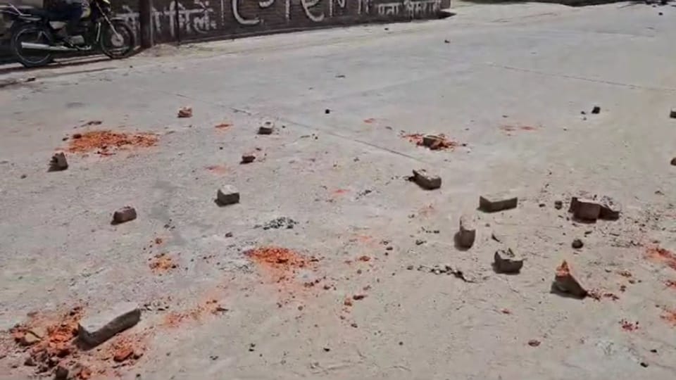 Amroha: Stone pelting after fight between two parties over drinking juice, case filed against 47 people