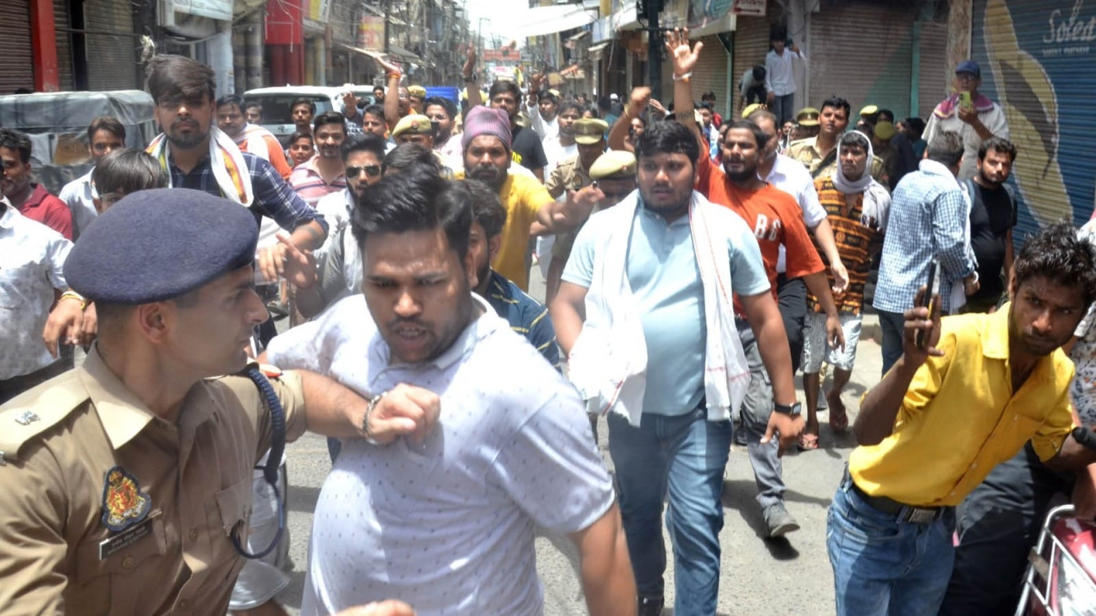 Tension in Aligarh mention of mob violence in case increased anxiety of officers