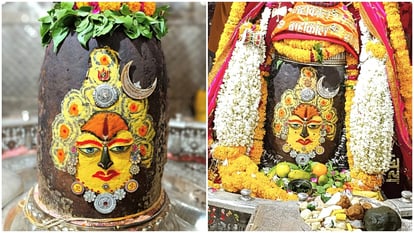 Ujjain news:  भस्म आरती में चंदन से सजे बाबा महाकाल ने रुद्राक्ष और मोगरे की माला पहनी