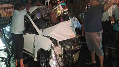 Ajmer News: Four killed in collision between car and trailer on Kishangarh Bhilwara Highway