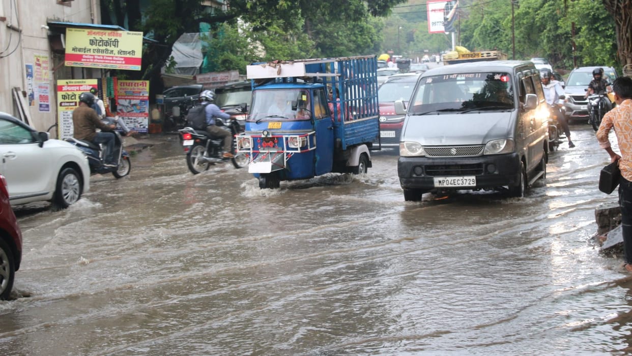 Monsoon in MP: Monsoon arrived in Madhya Pradesh six days late, heavy rain in many districts including capital