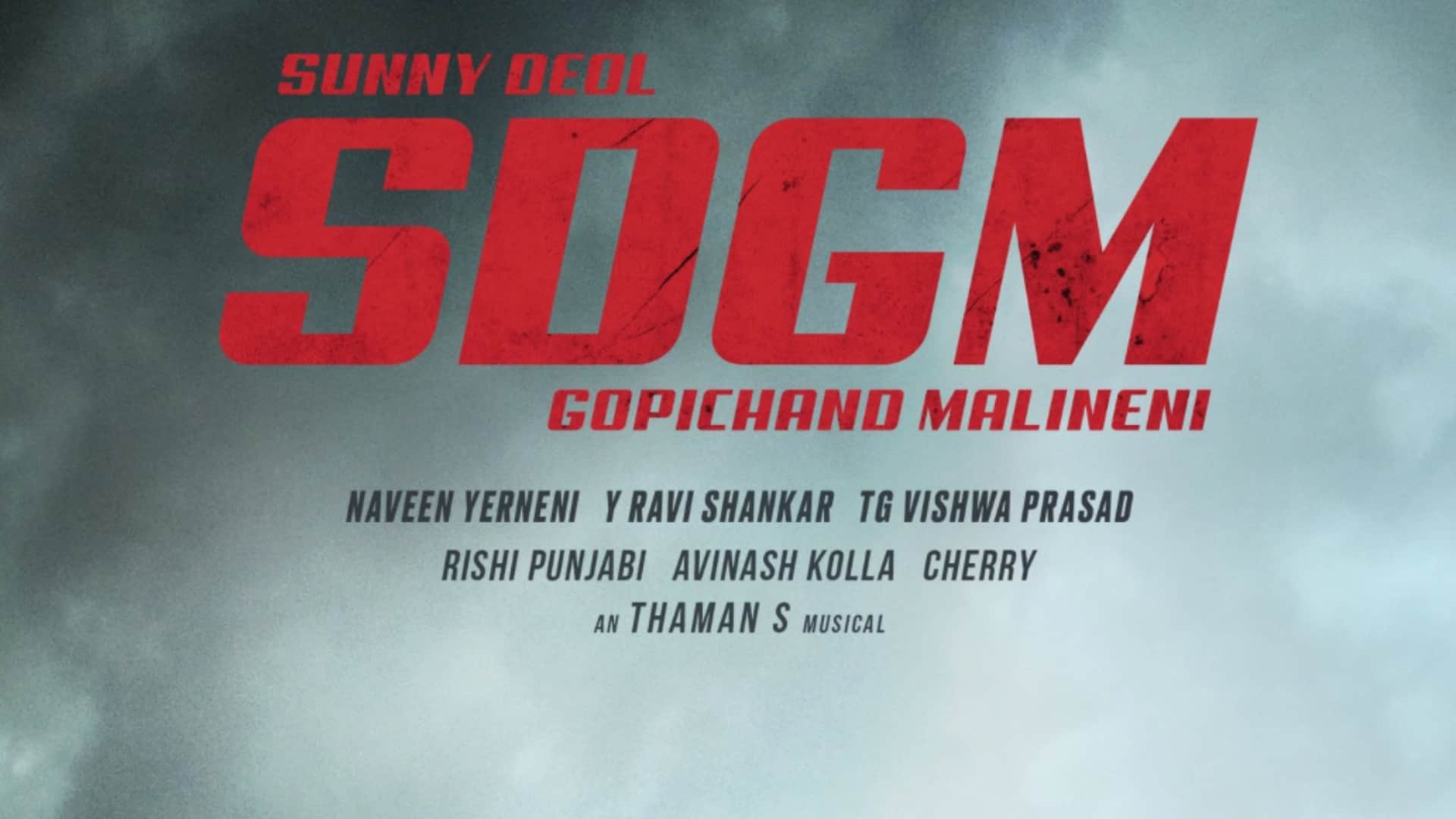 Mythri Movie Makers shared Highlights of pooja of Sunny Deol upcoming action film SDGM by Gopichand Malineni