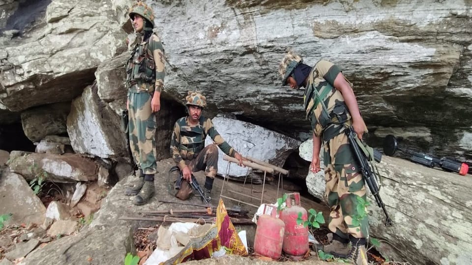Naxalites hiding in mountains of Malkangiri to escape the police weapons and explosives seized in Jagdalpur