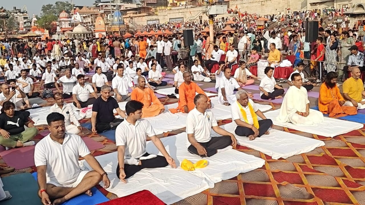 International Yoga Day 2024 Uttarakhand baba Ramdev People including ministers did yoga Watch Photos