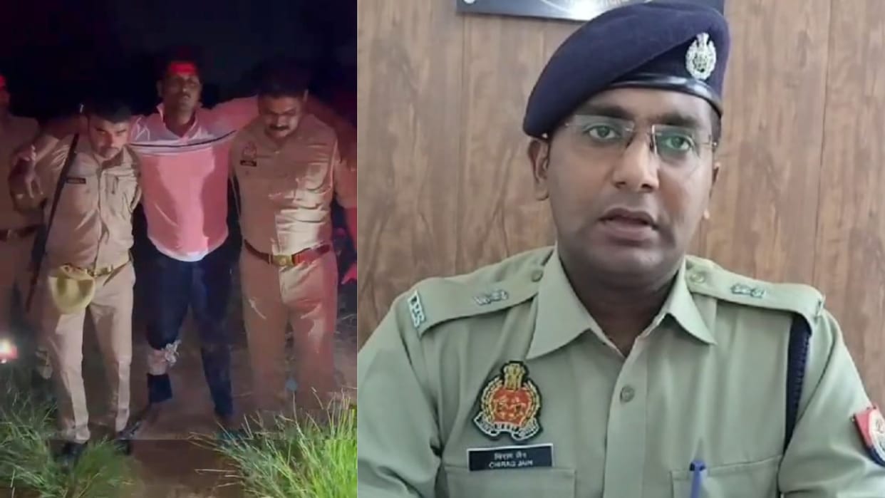 Azamgarh police encounter D-92 gang leader and one more criminal arrested
