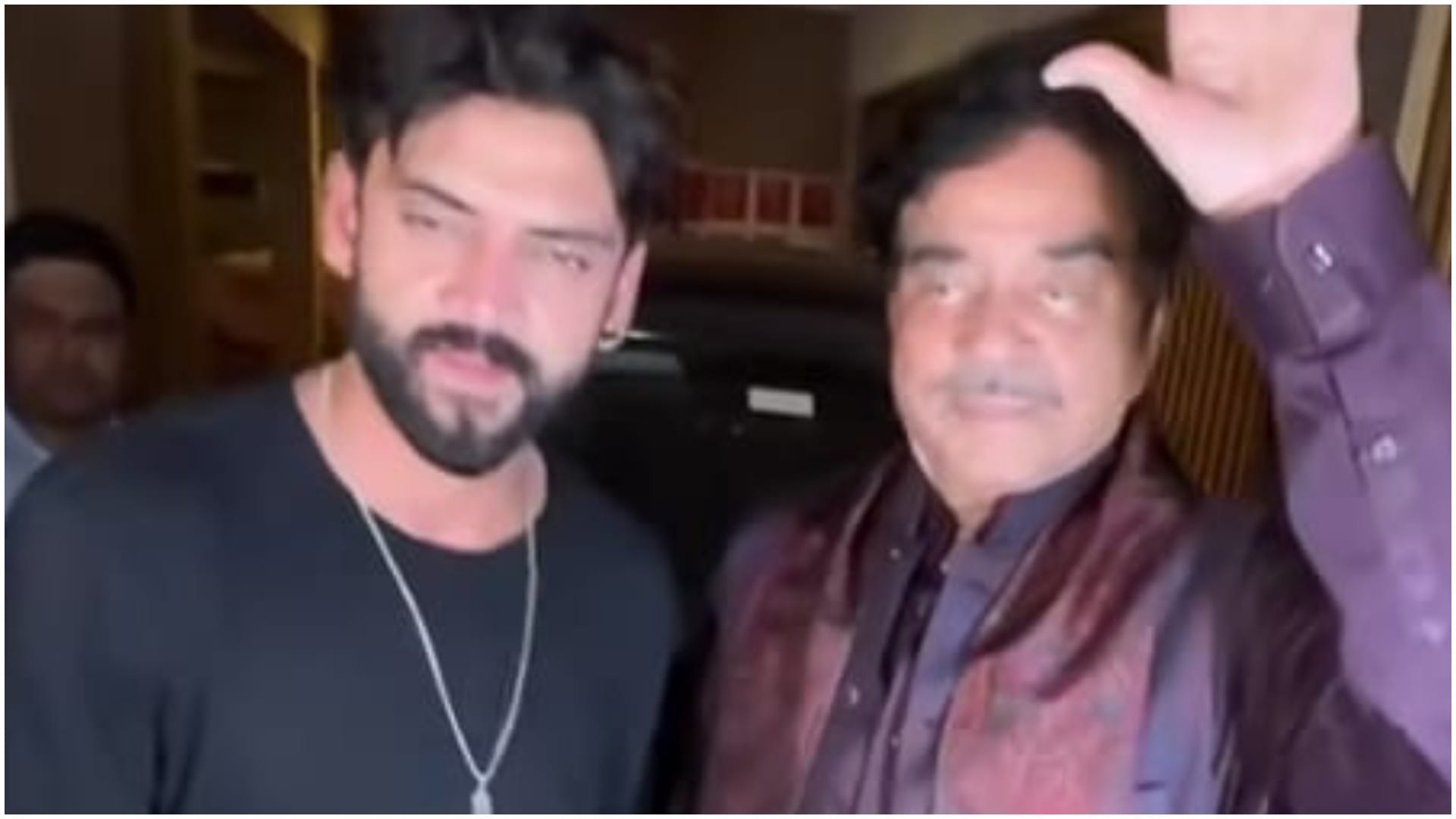 Shatrughan Sinha Hugs Sonakshi Sinha Husband-to-be Zaheer Iqbal gives his blessings Deets Inside
