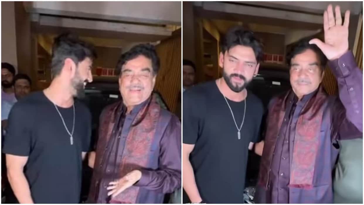 Shatrughan Sinha Hugs Sonakshi Sinha Husband-to-be Zaheer Iqbal gives his blessings Deets Inside