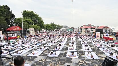 World Yoga Day: people practiced yoga in Himachal, main event held on Shimla Ridge, see photos