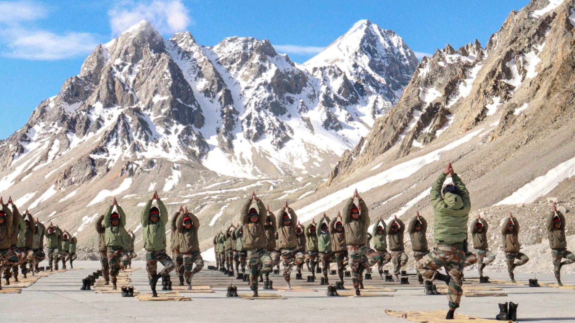 Photos This is how security forces celebrated Yoga Day