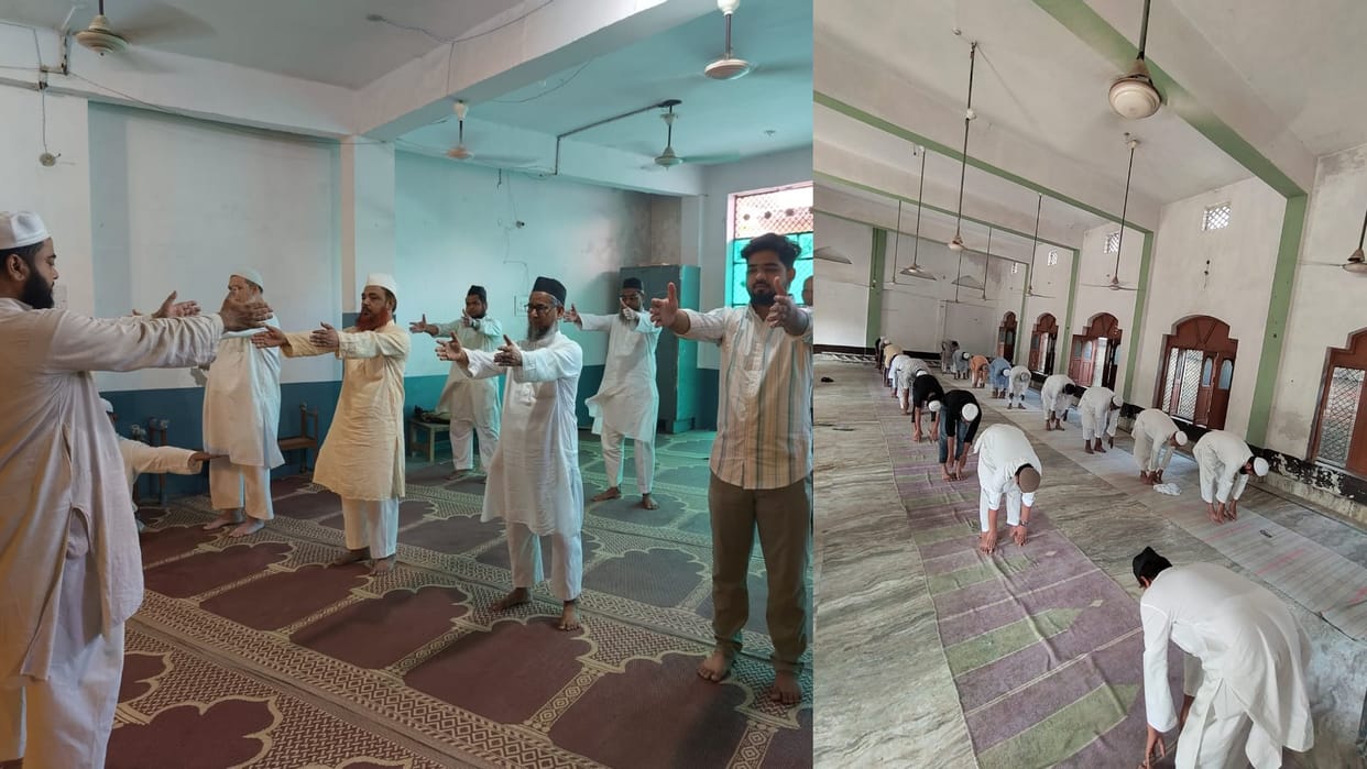 Yoga Day 2024: madarsa celebrate Yoga day in Lucknow.