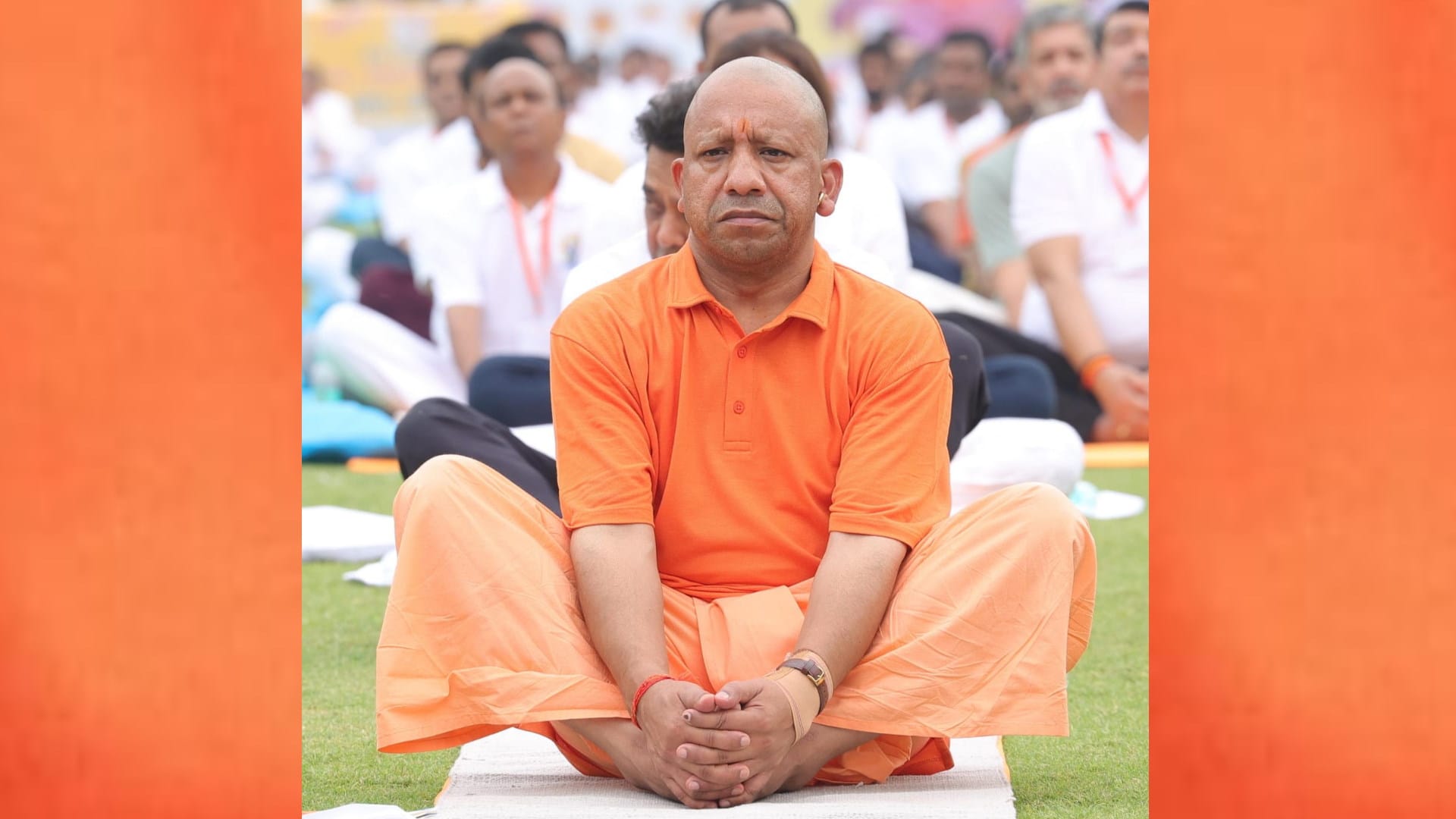 Yoga Day: CM Yogi Adityanath do different asan on Yoga day.