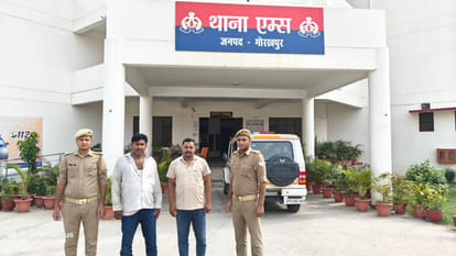 Attack on police team that went to catch robbers in Rajhi in Gorakhpur
