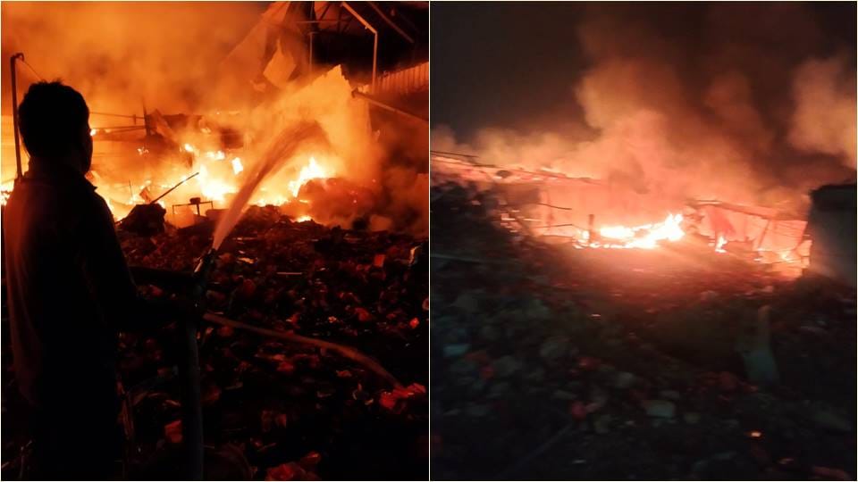 Fire broke out in a private company in Daulatabad industrial area