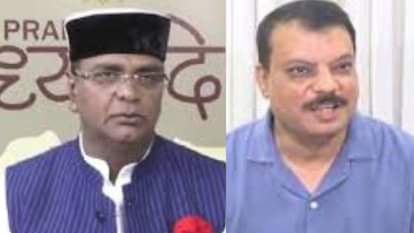 मंत्री विश्वास सारंग और नेता प्रतिपक्ष उमंग सिंघार