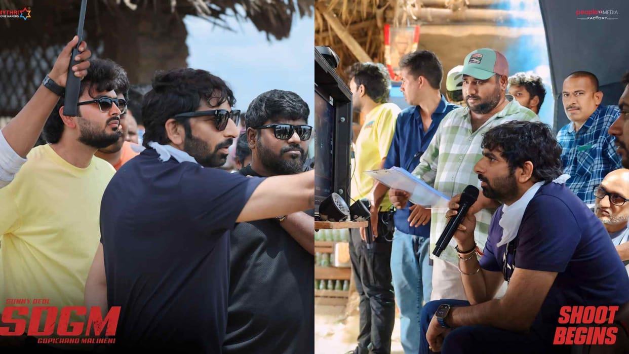 Sunny Deol first South film SDGM Shooting start directed by Gopichand Malineni Mythri Movie Makers see glimpse