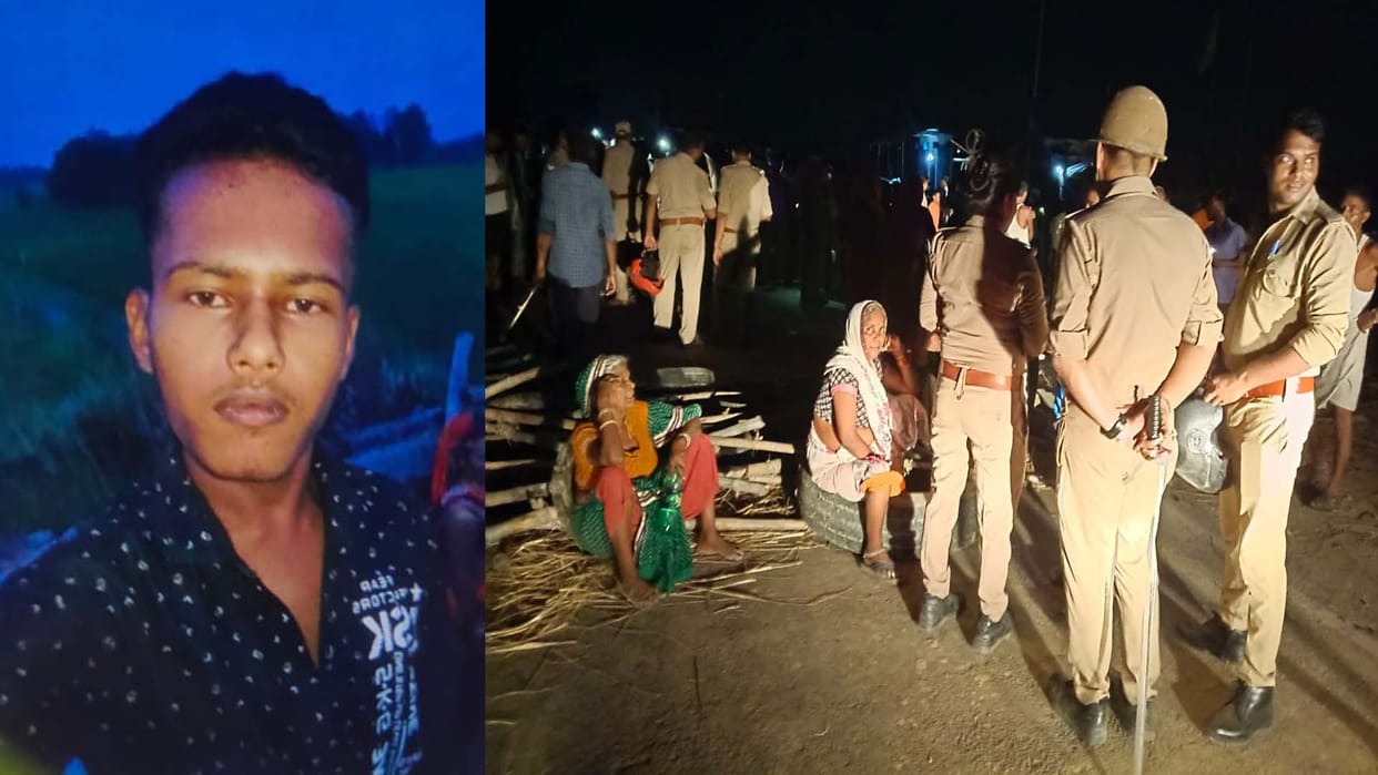 Unnao: High speed dumper ran over old man and student, both died
