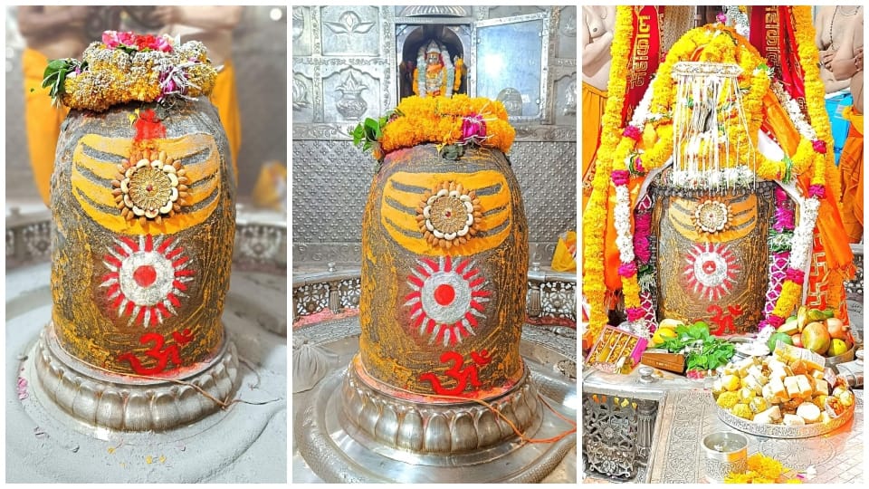 Ujjain News: Baba Mahakal was decorated in the form of Sun in Bhasmartic