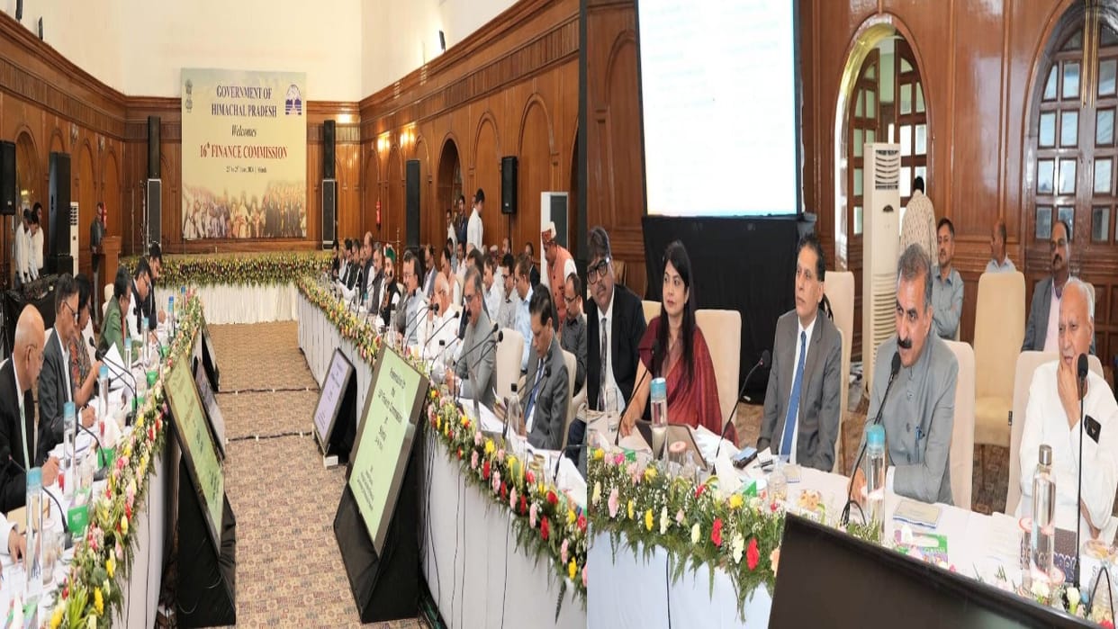 The 16th Finance Commission held a meeting with the state government in Shimla