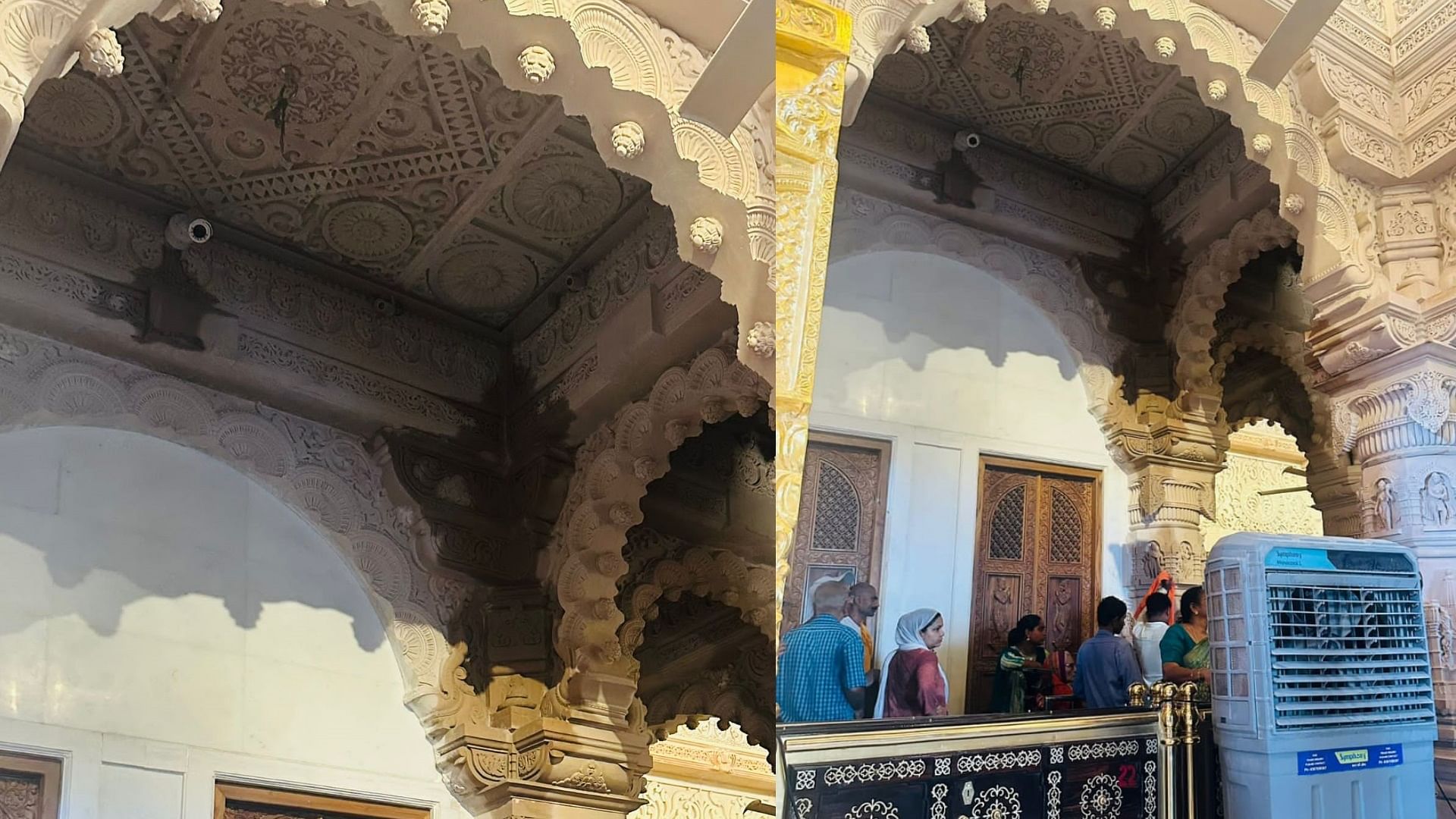 Water Leakage In The Roof Of Ram Temple