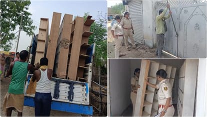 Gaya News: police confiscated property of criminals by beating drums, they are absconding in serious cases