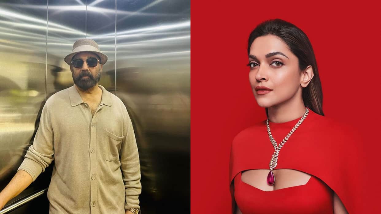 Kalki 2898 AD star Deepika Padukone blushes as Kamal Haasan says this child also makes a film someday