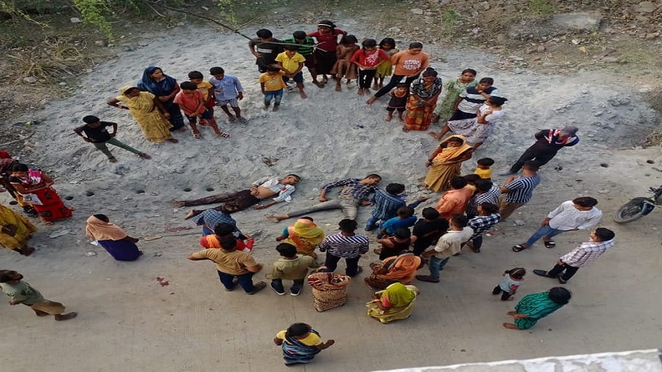 Bike riders fell 25 feet from overbridge both died a painful death they were returning after celebrating their
