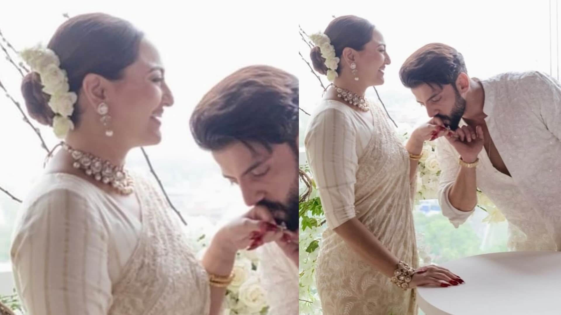 Sonakshi Zaheer Wedding unseen photos sonakshi wore her mother saree and jewellery on wedding day