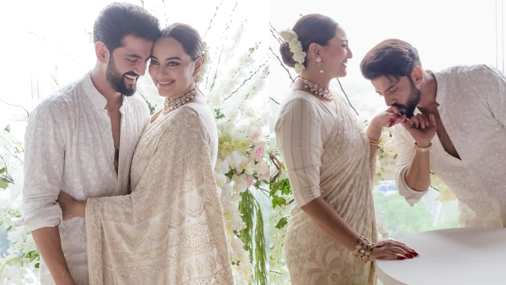 Sonakshi Sinha reception Look sonakshi green chokar designed by karan johar brand