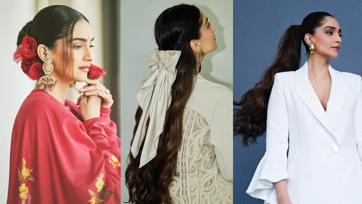 Trendy and simple Hairstyle for woman inspired by sonam kapoor