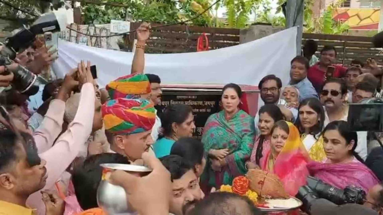 Jaipur News: Before monsoon, Diya Kumari laid the foundation stone of Sikar Road Drainage Project