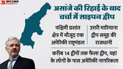 रिहाई के बाद जूलियन असांजे साइपन द्वीप गए