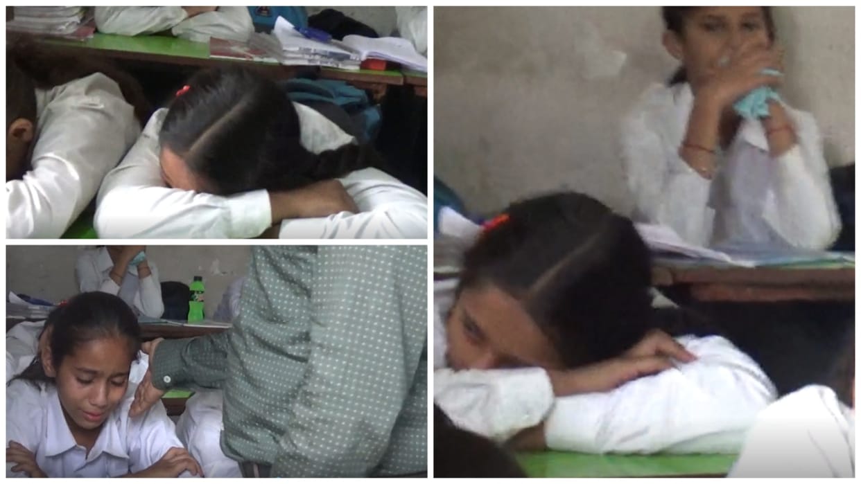 Students of Govt School Chhatar in Mandi cried bitterly when the teacher was transferred
