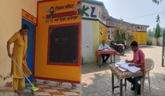 Schools opened after holidays: Teachers spent the day cleaning, brightening the schools, completing important