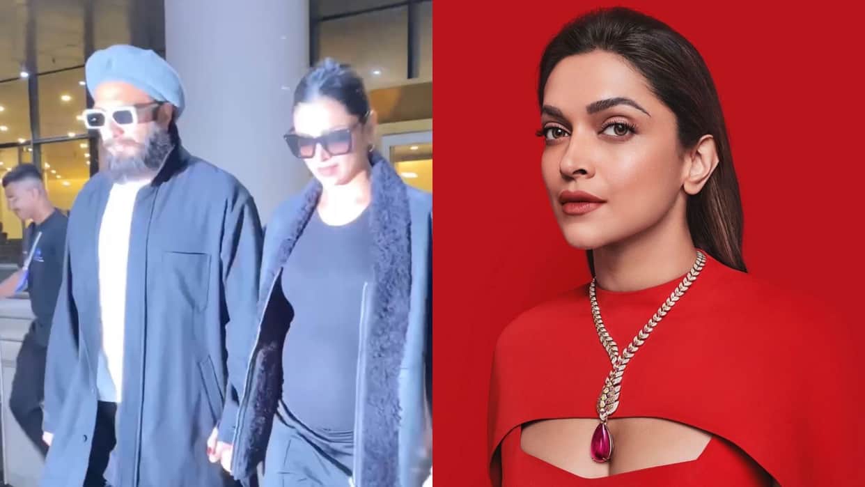 Deepika Padukone and Ranveer Singh spotted at Mumbai airport smiling holding hands post babymoon in London