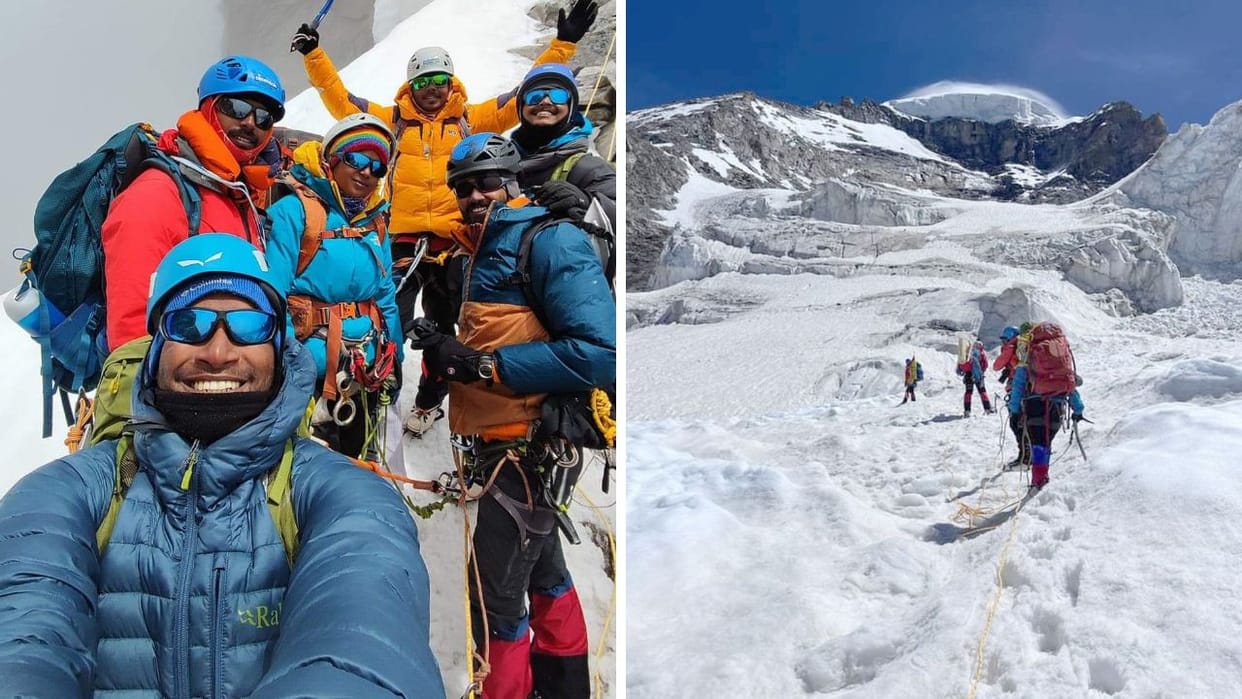 Trekkers from West Bengal conquer Shiv Shankar peak height 16 thousand feet