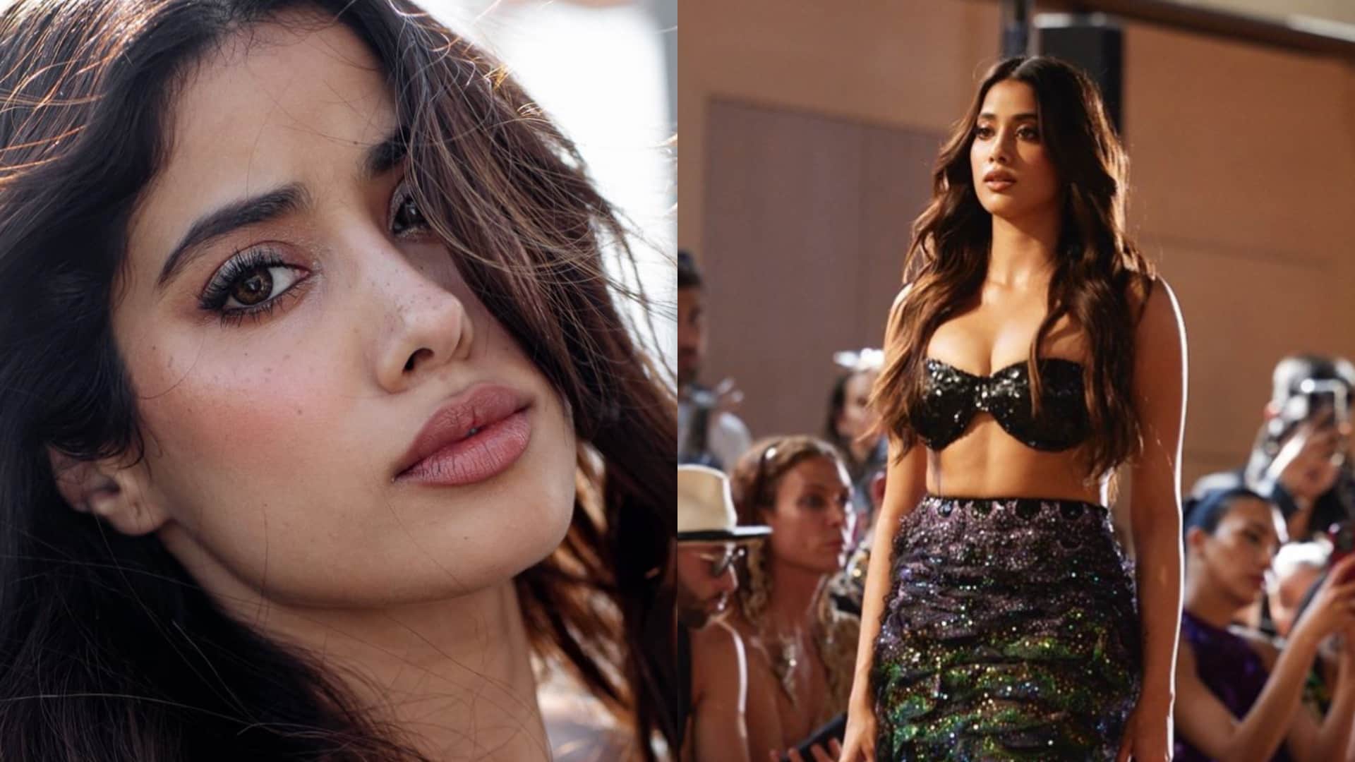 Janhvi Kapoor looked uncomfortable at airport when fans crowd her for selfies netizens says let her breath