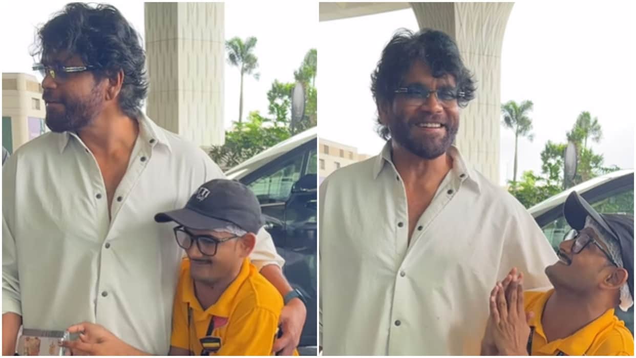 Nagarjuna Akkineni fulfilled wish of His Fan who got pushed by his Bodyguard and video gone viral