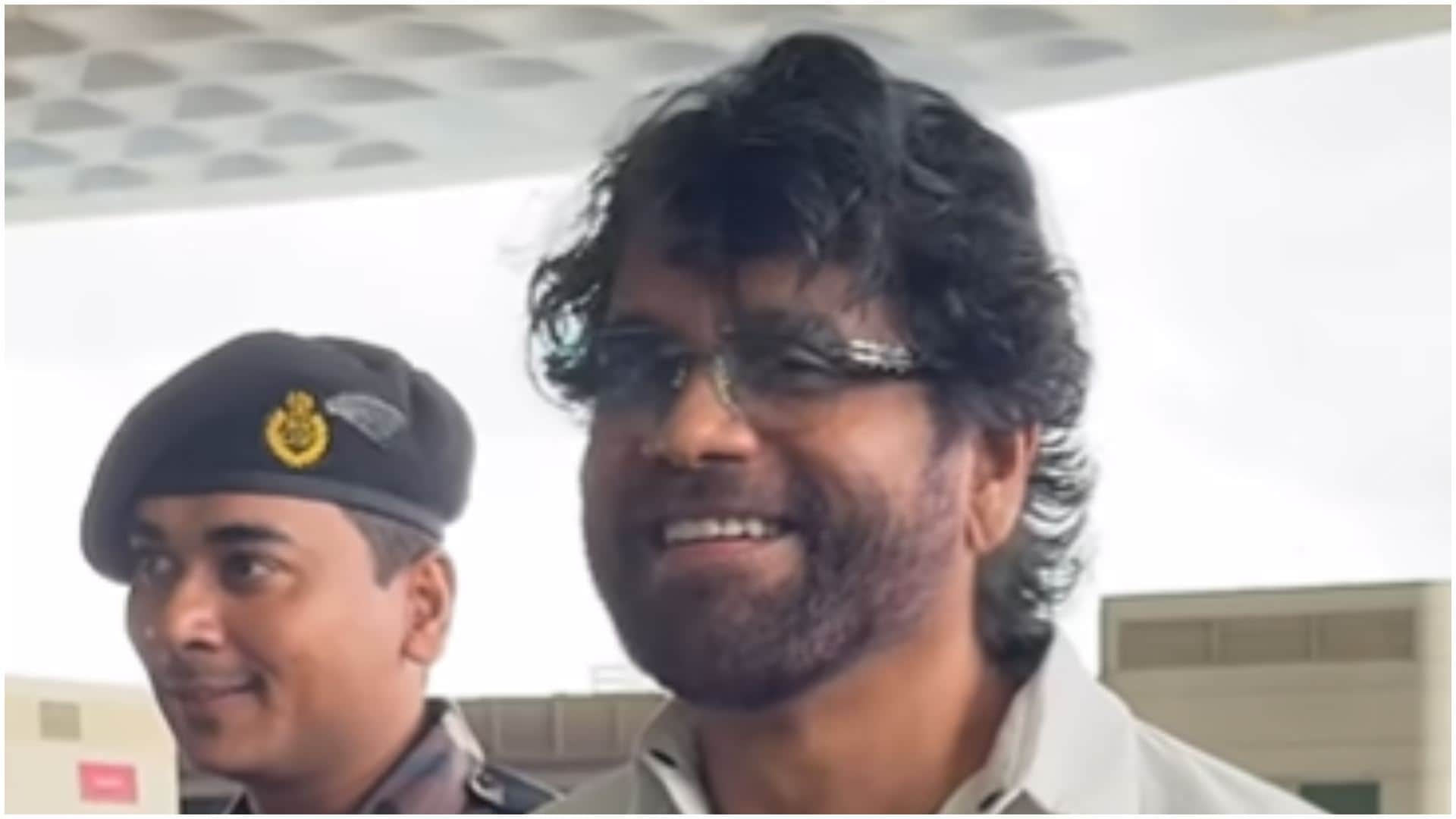 Nagarjuna Akkineni fulfilled wish of His Fan who got pushed by his Bodyguard and video gone viral