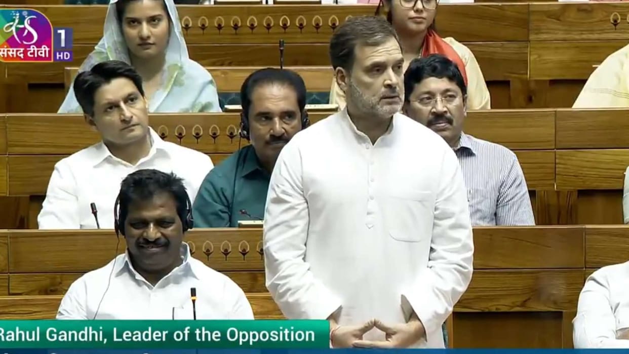 Lok Sabha: Rahul Gandhi targets PM Modi, Speaker Om Birla, Union Ministers Rajnath, Gadkari parliament updates