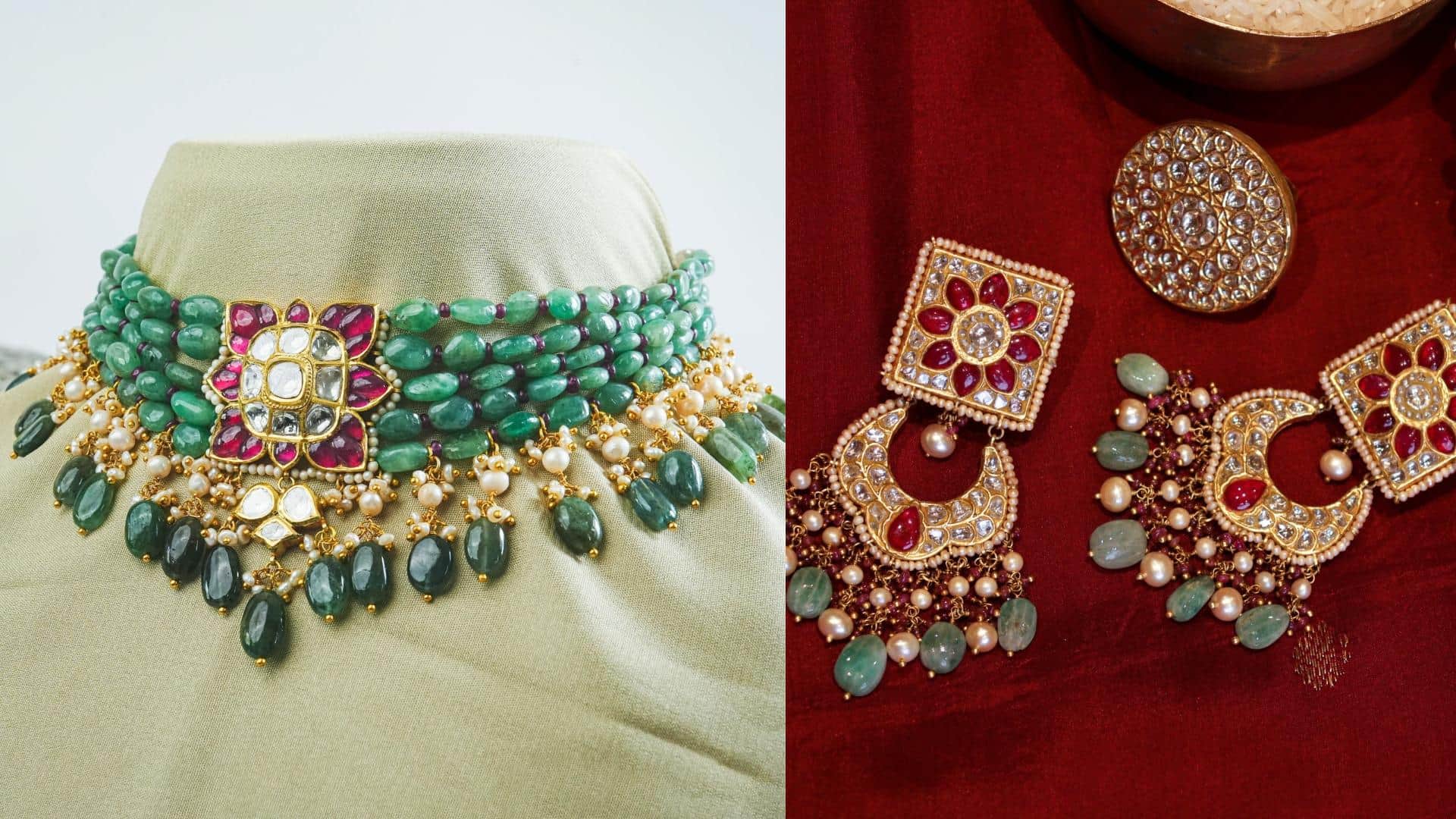 Sonakshi Sinha reception Look sonakshi green chokar designed by karan johar brand