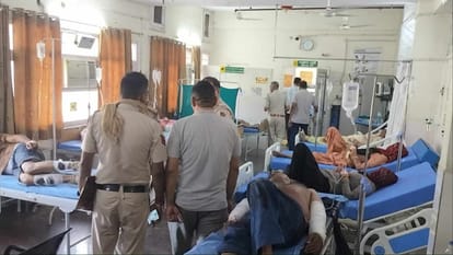 Thar car collides with bike in Delhi two killed one injured