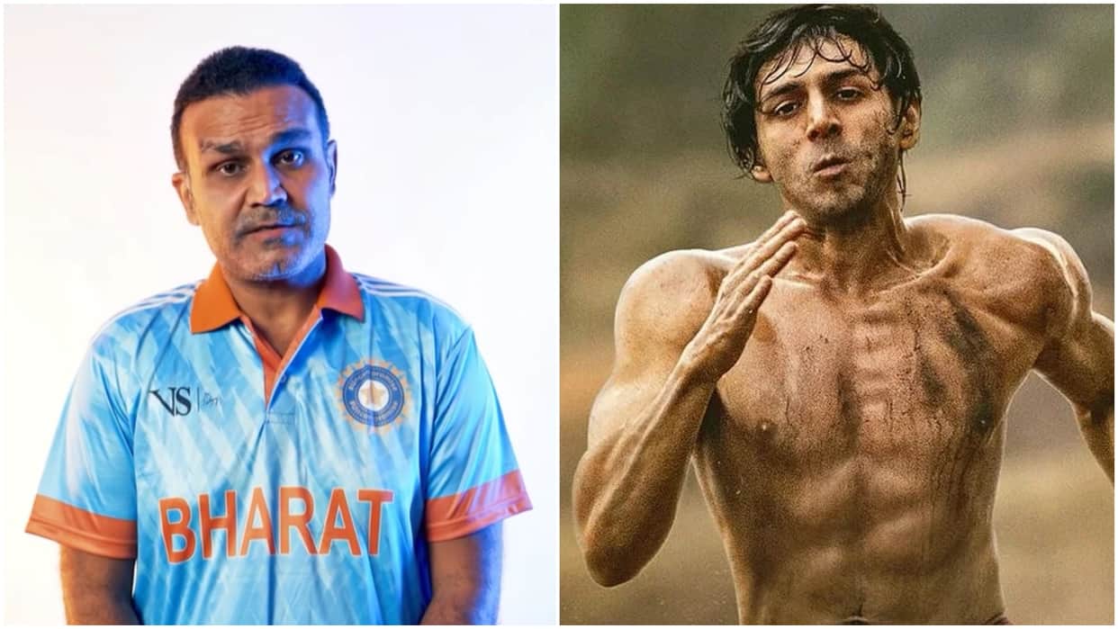Former Cricketer Virender Sehwag Praises Kartik aaryan film Chandu Champion Read details inside
