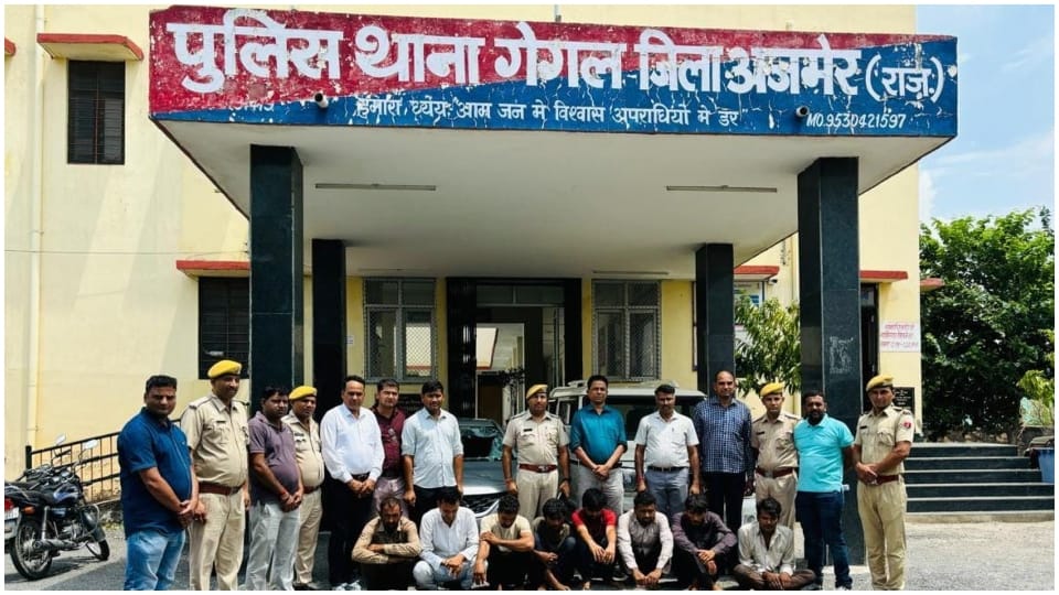 Ajmer: Seven miscreants of interstate Nakbajani gang arrested goldsmith who bought stolen goods also arrested