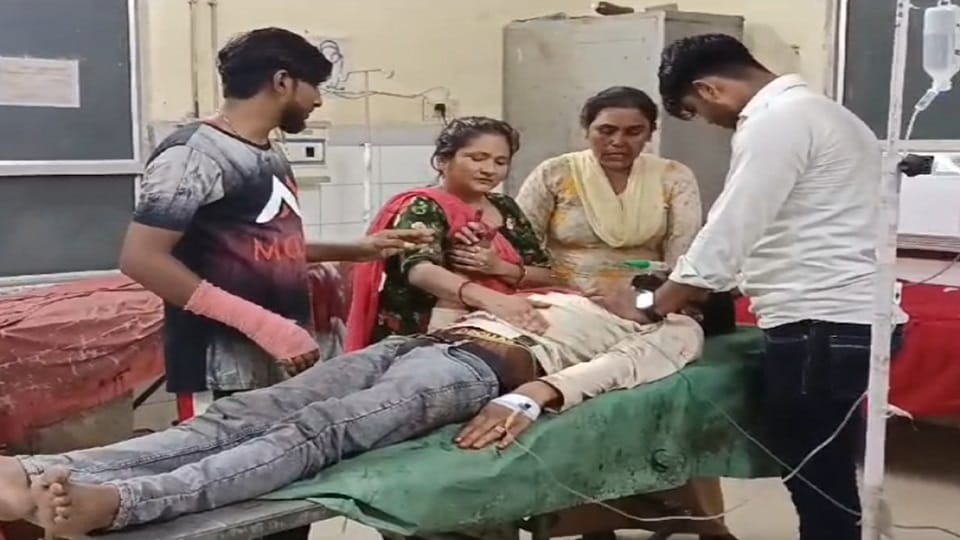 father snatched the bike keys angry son slit his throat with a knife condition serious