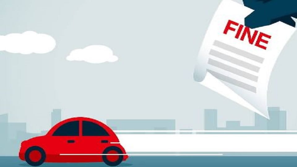 Challan issued in the name of Thar in Aligarh and Scooty in Noida