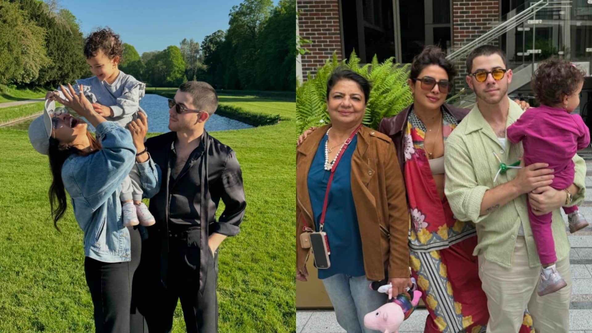 The Bluff star Priyanka Chopra shared photos with Nick Jonas and daughter Malti wrote These days see the pics